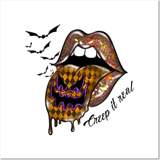 Creep It Real vampire lips Posters and Art